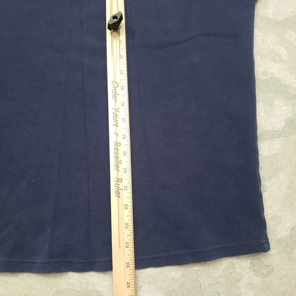 Polo Ralph Lauren Shirt Mens Large Blue Raglan Pullover Long Sleeve Thermal
